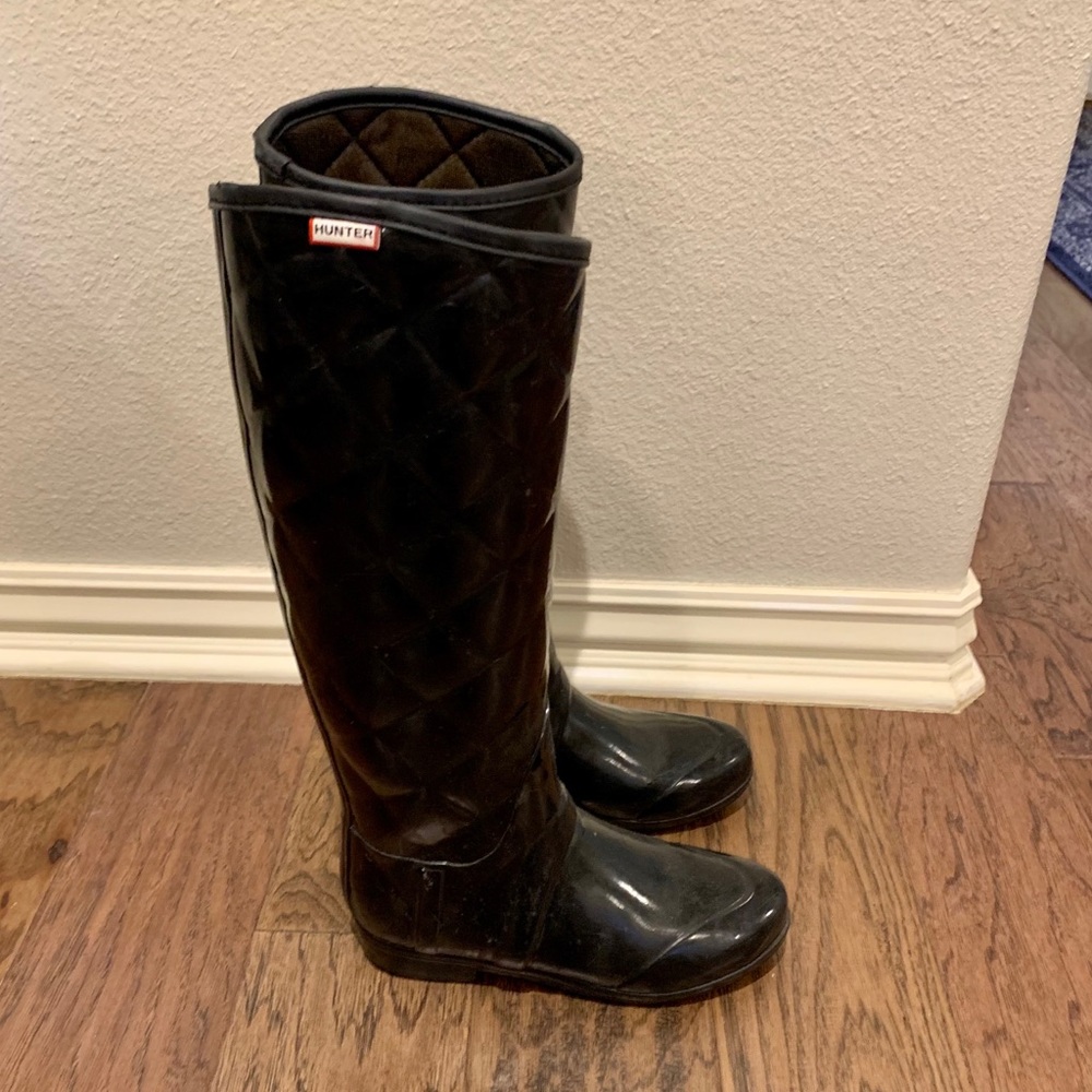 Quilted Hunter Rain Boots